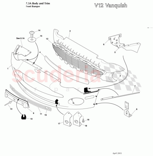 Part Diagram for Aston Martin 4R12-720819-AA