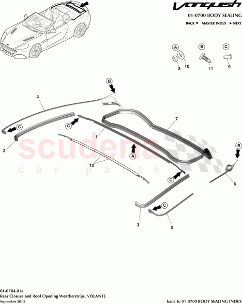Part Diagram for Aston Martin ED33-L51444-AB