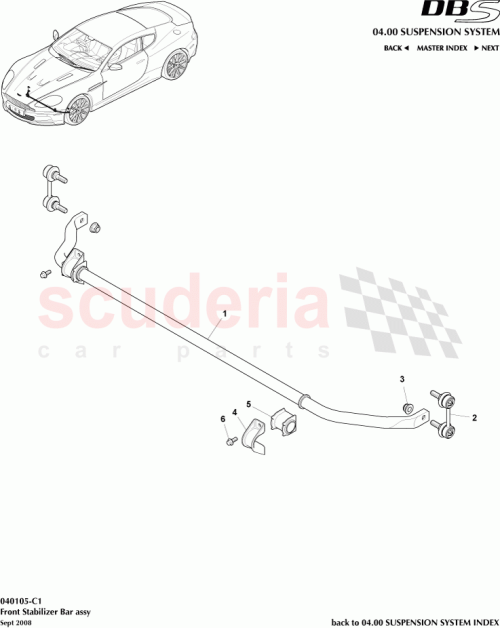 Part Diagram for Aston Martin 8D33-5484-AB