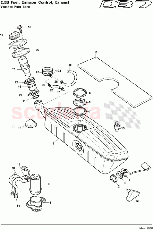 Part Diagram for Aston Martin 34-84295