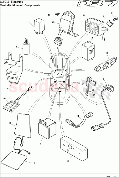 Part Diagram for Aston Martin 37-90151