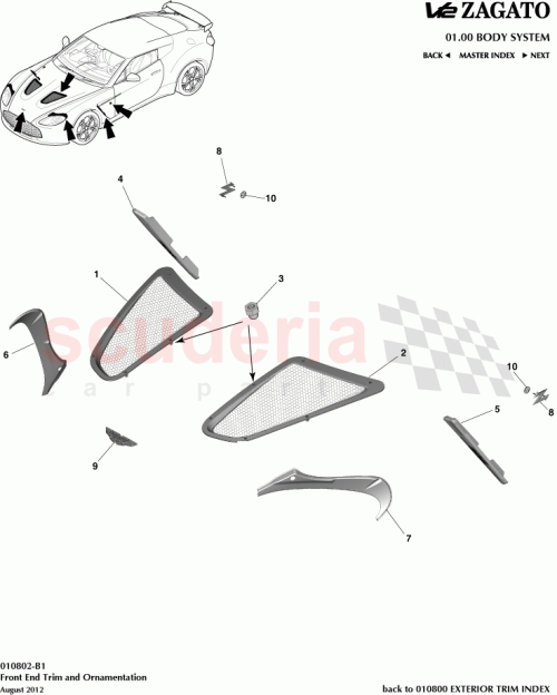 Part Diagram for Aston Martin CY83-43548-BA