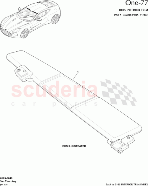 Part Diagram for Aston Martin 12023-14-1035-AC
