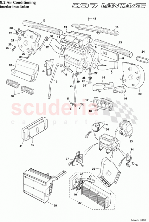 Part Diagram for Aston Martin 697449