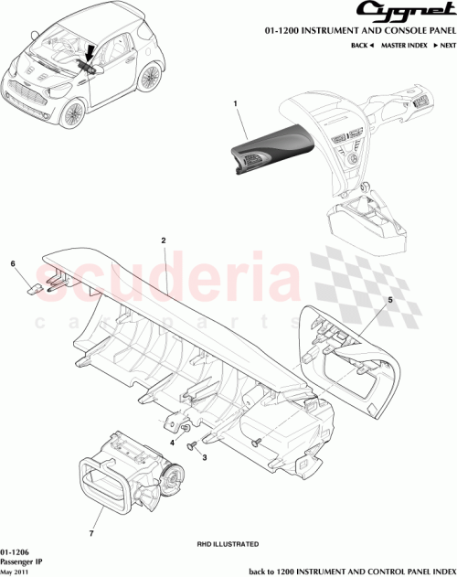 Part Diagram for Aston Martin AY2Y-C044K01-BCW