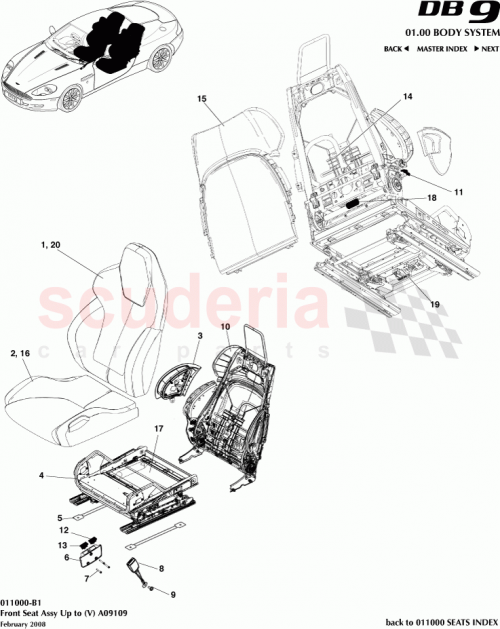 Part Diagram for Aston Martin BG43-L60344-AA