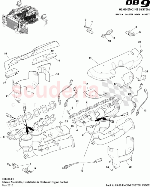 Part Diagram for Aston Martin 1R12-39-10475