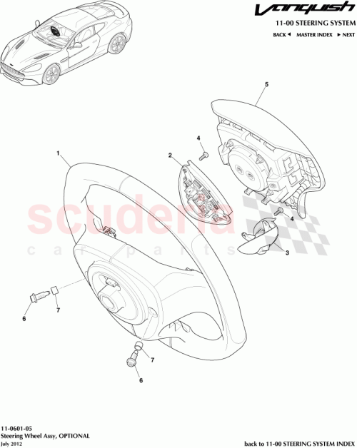 Part Diagram for Aston Martin CD33-14K147-AA