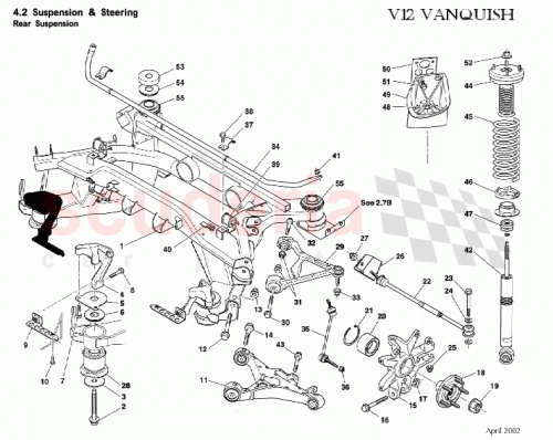 Part Diagram for Aston Martin 1R12-26-10098