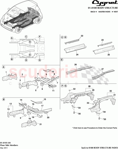 Part Diagram for Aston Martin 57204-74010