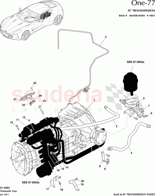 Part Diagram for Aston Martin 12023-03-8576-AD