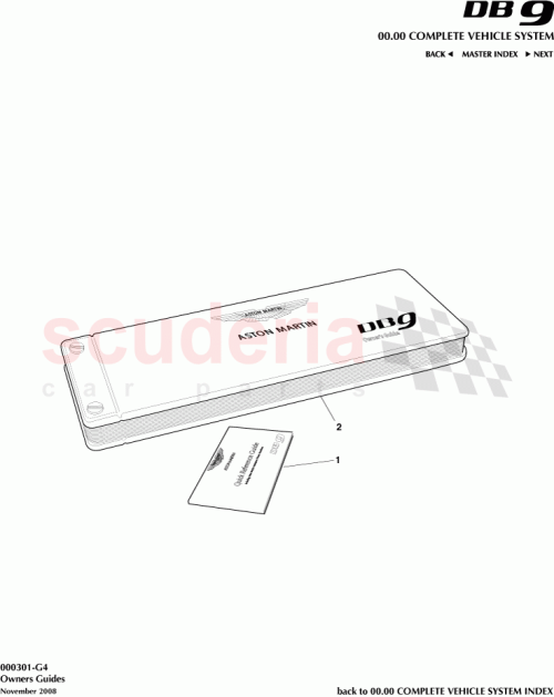 Part Diagram for Aston Martin 4G43-40-10721