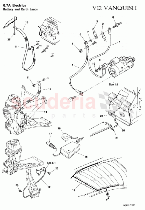 Part Diagram for Aston Martin 1R12-371730-AD