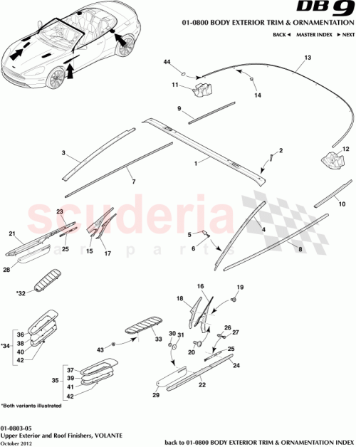 Part Diagram for Aston Martin CG43-SJ5306-AA