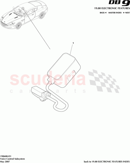 Part Diagram for Aston Martin AG43-18B804-AA