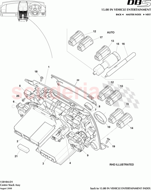 Part Diagram for Aston Martin 8D33-18C858-HA
