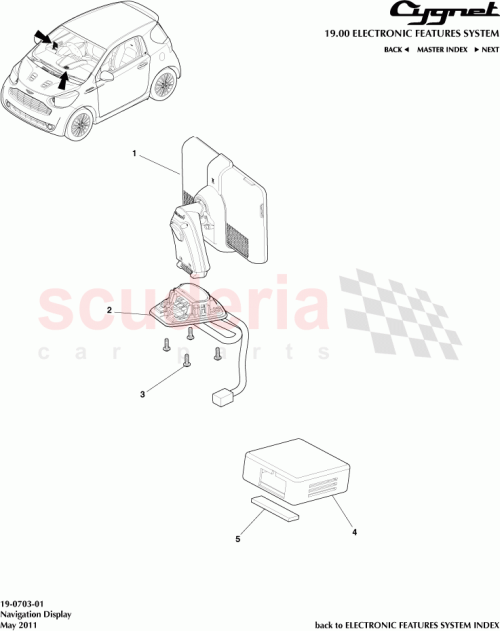 Part Diagram for Aston Martin 6G33-LC045F72-AA