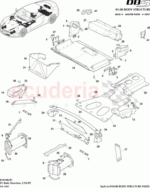 Part Diagram for Aston Martin GOAG43-F00198-AA