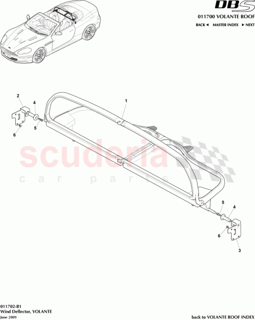 Part Diagram for Aston Martin 6G43-L278H27-AB