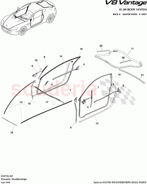 Part Diagram for Aston Martin 6G33-23314-AD