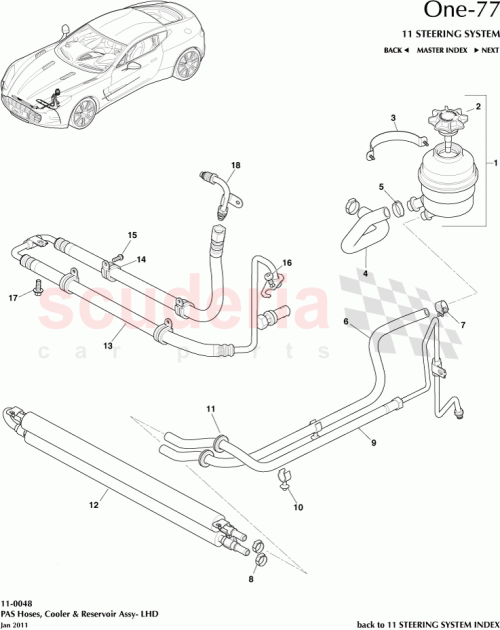 Part Diagram for Aston Martin KV12023-03-8358-AA