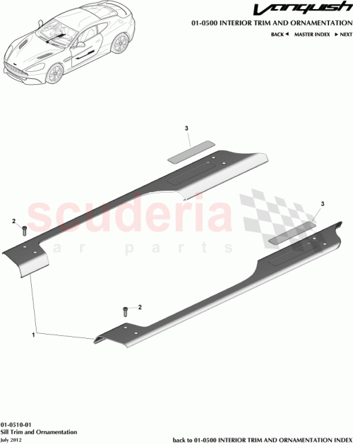 Part Diagram for Aston Martin CD33-80-10021