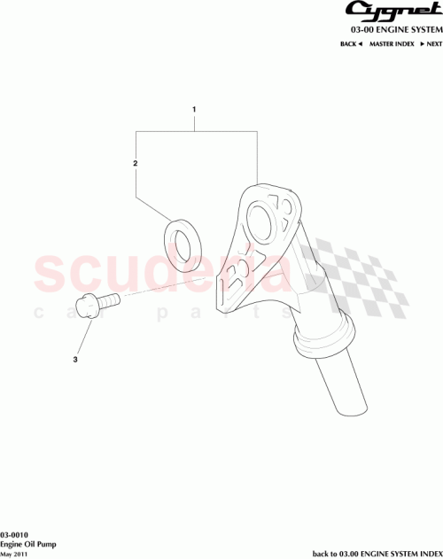 Part Diagram for Aston Martin 15104-47040