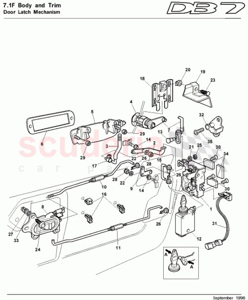Part Diagram for Aston Martin 65-83941