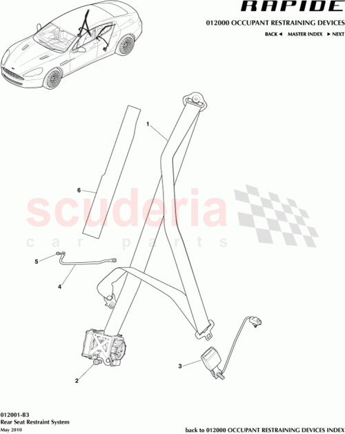 Part Diagram for Aston Martin AD43-613K23-AA