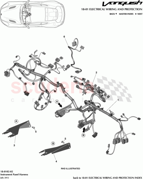 Part Diagram for Aston Martin CD33-14401-AD
