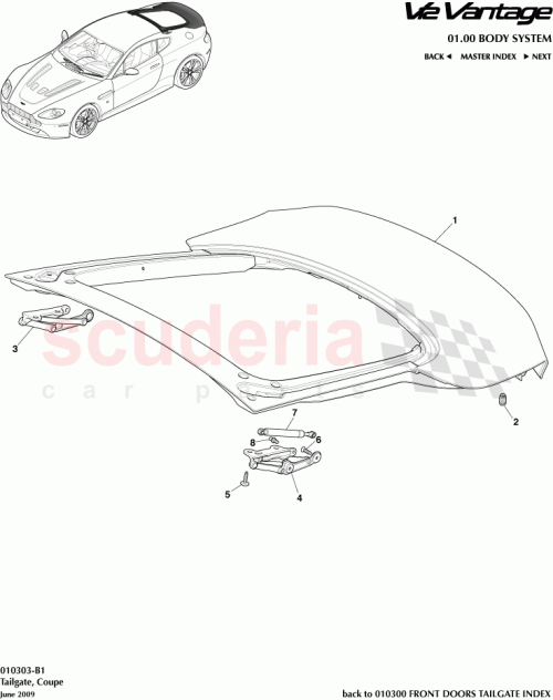 Part Diagram for Aston Martin 6G33-406A10-AC