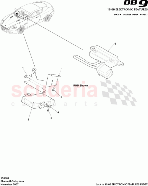 Part Diagram for Aston Martin 8D33-19A393-BB
