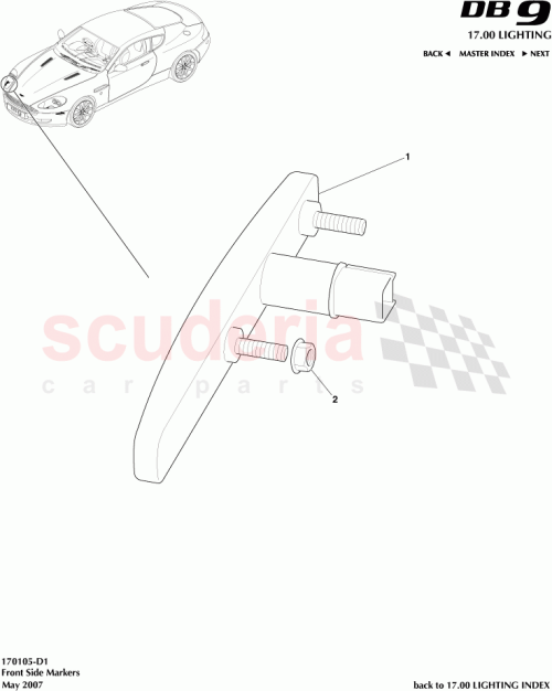Part Diagram for Aston Martin 4G43-83000-BB
