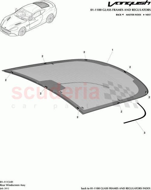 Part Diagram for Aston Martin DD33-76-10037