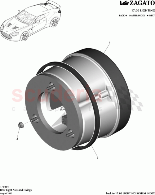 Part Diagram for Aston Martin CY83-8507-AA