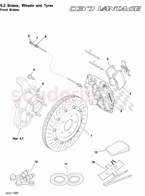 Part Diagram for Aston Martin 28-125531-AA