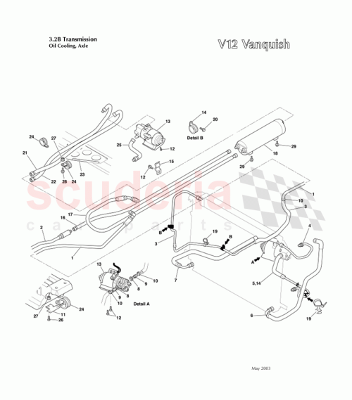Part Diagram for Aston Martin 1R12-445764-AA
