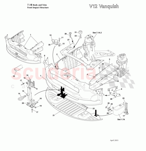 Part Diagram for Aston Martin 699305