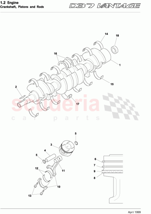 Part Diagram for Aston Martin 6E5E-6211-AB