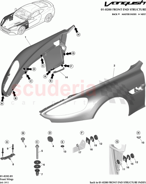 Part Diagram for Aston Martin CD33-3N186-AA