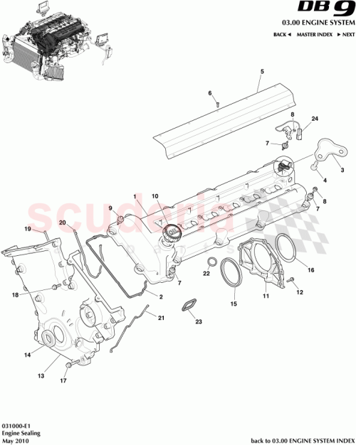 Part Diagram for Aston Martin 8G43-03-11422