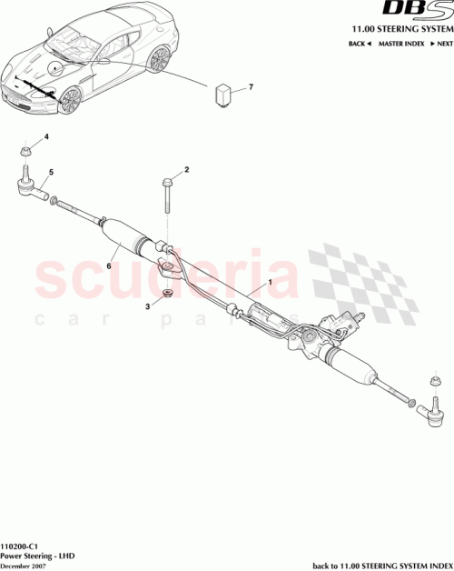 Part Diagram for Aston Martin 699999S