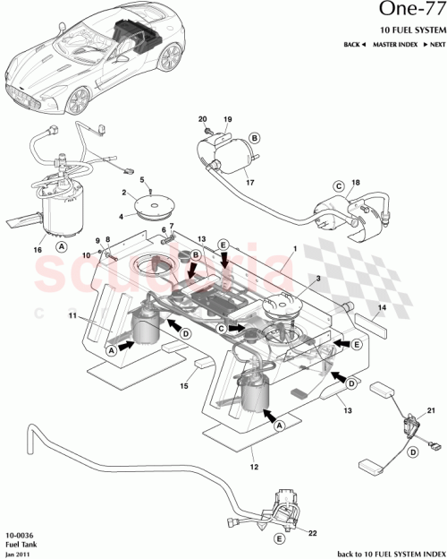 Part Diagram for Aston Martin AY93-M2D28-AA