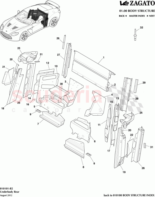Part Diagram for Aston Martin 6G33-C393126-AB</T>