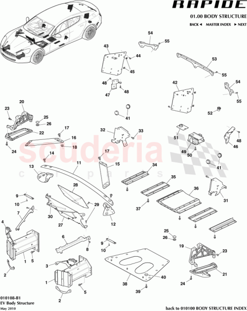 Part Diagram for Aston Martin AD43-F16349-BB