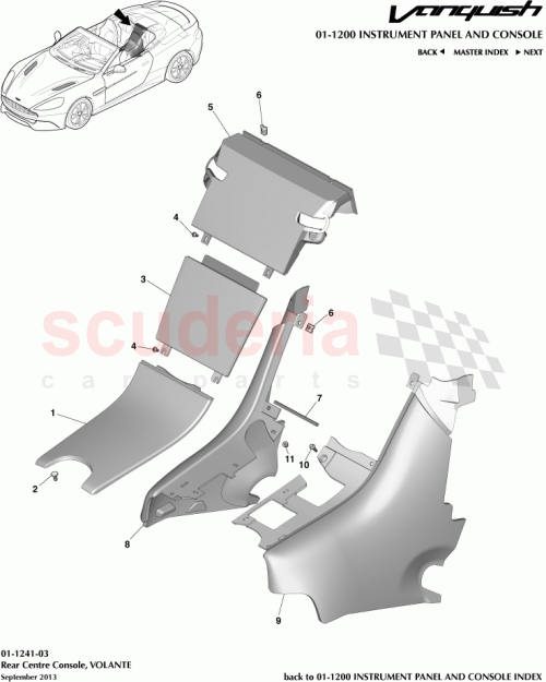 Part Diagram for Aston Martin ED33-045E24-ACW