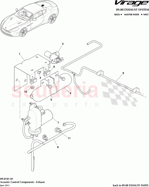 Part Diagram for Aston Martin 4G432C529AK