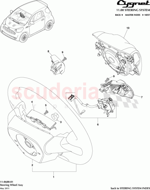 Part Diagram for Aston Martin 45100-74021-C0