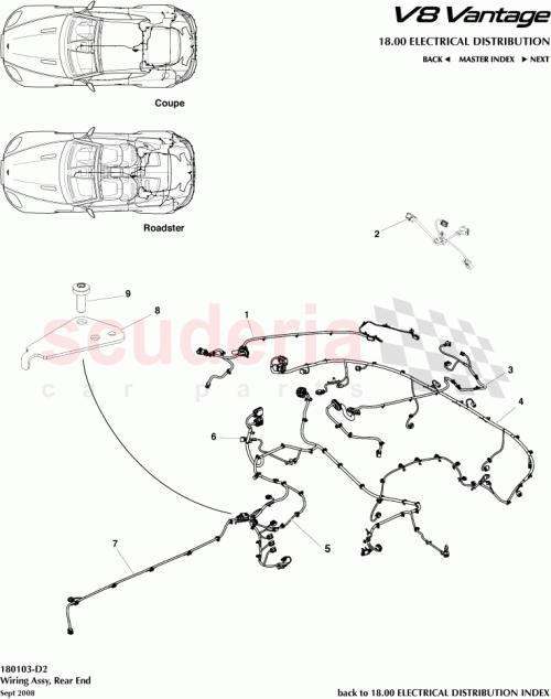 Part Diagram for Aston Martin 8G33-14A227-FB