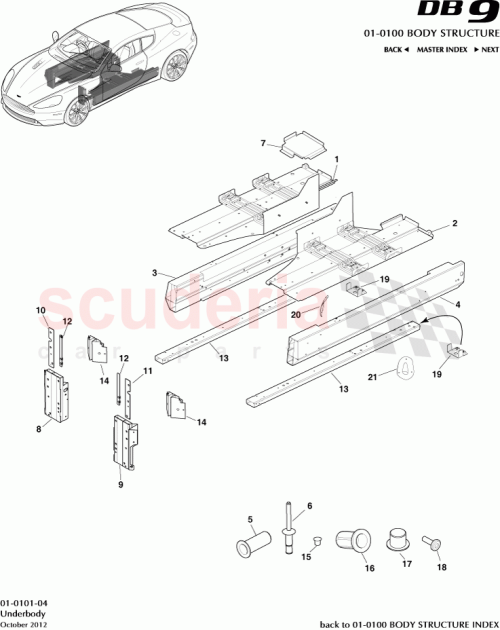 Part Diagram for Aston Martin GOCD33-14N201-AA